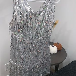 Flapper sequins tassels costume